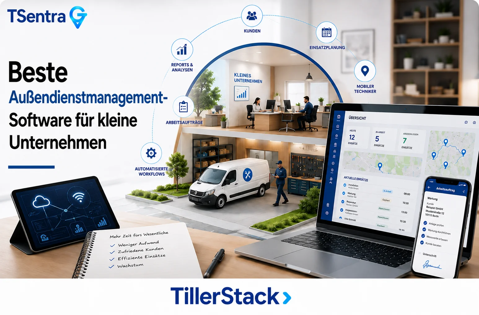 Die beste Außendienstmanagement-Software für kleine Unternehmen